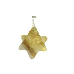 Citrino Colgante Merkabas 2.5cm